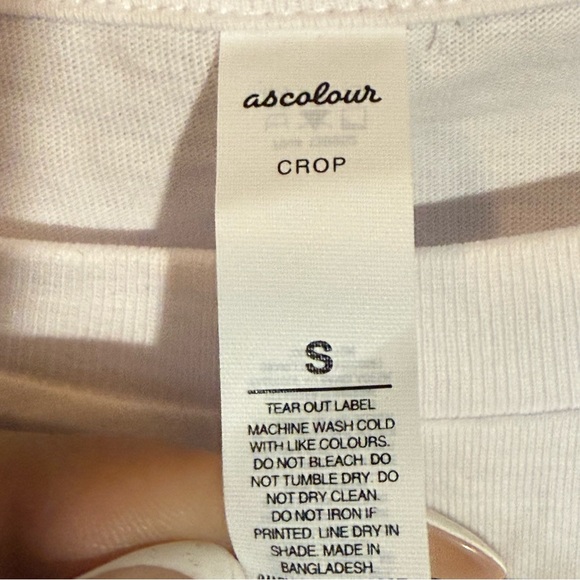 Ascolour White Aries Graphic Crop Top - Picture 8 of 9